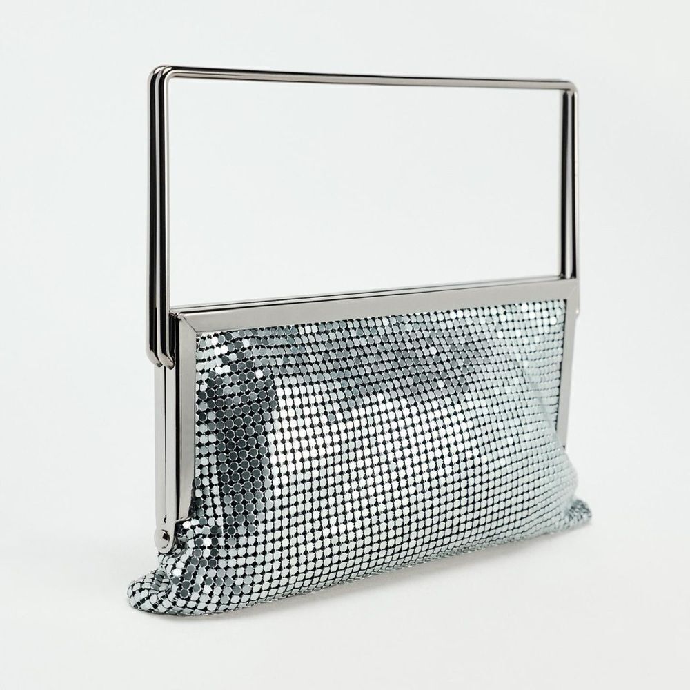 Zara metal mesh crossbody bag